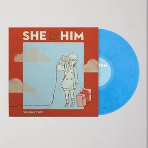 She & Him Volume Two LP on Sky Blue Vinyl Limited Edition NWT